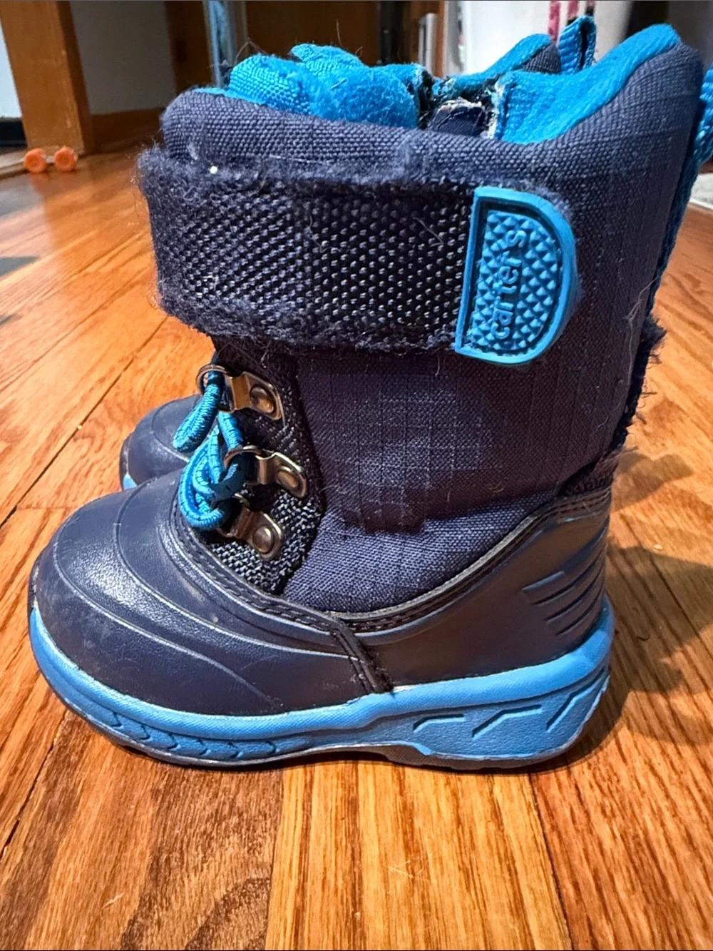 Carter's Navy and Bright Blue Kids Winter Boots